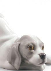 Playful Puppy Figurine