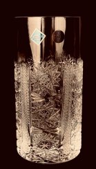 Cut crystal long drink glasses - set of 6pcs - Height 14cm/380ml