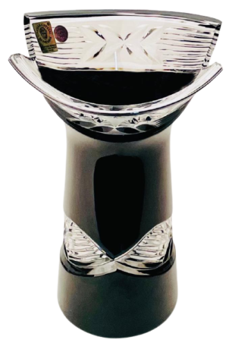 Broušená barevná váza - Výška 18cm