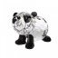 Skleněná figurka Malý panda z českého křišťálu Preciosa - černá
