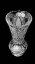 切割水晶花瓶 - 高25厘米