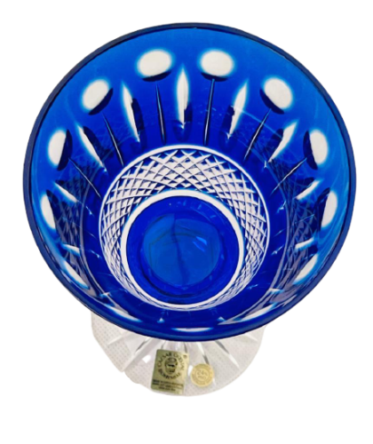 Broušený barevný kalíšek na víno 1ks - Výška 18cm/180ml
