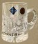 Jarra de cerveza de cristal tallado - miniatura 80ml - Altura 7cm