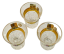 Broušené pozlacené panáky - set 6ks - Výška 6cm/45ml