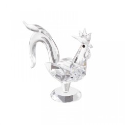 Mini Skleněná figurka Kohout z českého křišťálu Preciosa