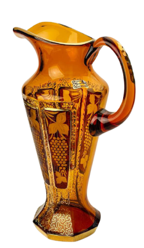 Barevně dekorovaný lištovaný džbán - Výška 30cm/1250ml