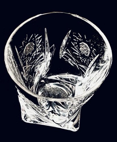 Cut crystal liqueur glasses - set of 6pcs - Height 5cm/55ml