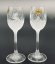 Hand engraved liqueur glass with Thistle motif - set of 2pcs