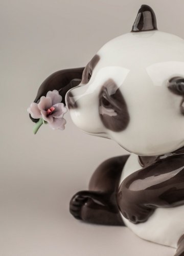 A Cheerful Panda Figurine