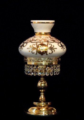 Křišťálová stolní lampa SE 9260-1-SM