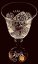 Broušené sklenice na víno - set 6ks - Výška 17cm/170ml