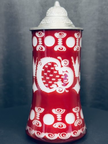 Korbel opál+rubín