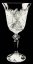 Copas de vino blanco de cristal tallado - juego de 6 piezas - Altura 18cm/220ml