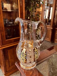 Gold-crystal cut crystal pitcher - Height 29cm/1300ml