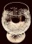 Cut crystal brandy glasses - set of 6pcs - Height 11cm/250ml