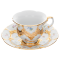 B-form ゴールドブロンズ ストロウンフラワー - コーヒーカップ＆ソーサー
