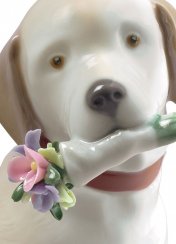 This Bouquet Is for You Dog Figurine