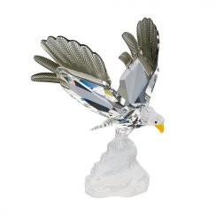 Skleněná figurka Orel z českého křišťálu Preciosa