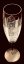 Cut crystal champagne glasses - set of 6pcs - Height 26cm/200ml