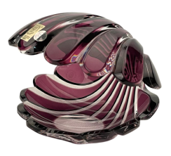 Color-cut crystal shell bowl - Height 10cm