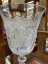 Cut crystal engraved wine glasses - set of 2pcs