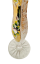 Broušená pozlacená váza - Výška 23cm