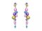 Stříbrné náušnice Flower s kubickou zirkonií Preciosa