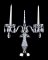 Crystal candleholder 2080-2-NK with Swarovski trimmings