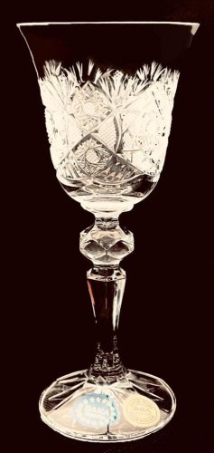 Copas de licor de cristal tallado - juego de 6 piezas - Altura 15cm/60ml