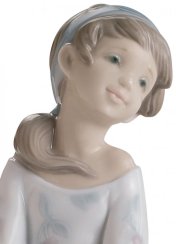 A Walk through Blossoms Girl Figurine