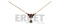 Gold plated necklace with czech garnet stone