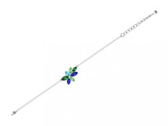 Bižuterní náramek Flying Gem by Veronika, kolibřík s českým křišťálem Preciosa