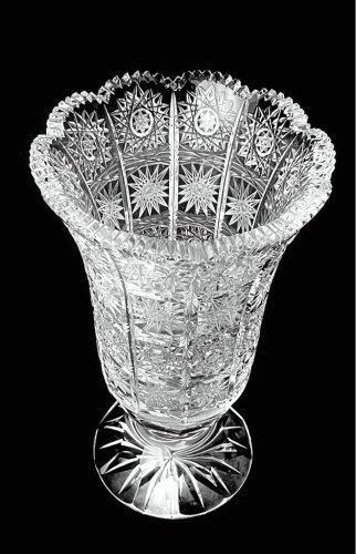 Jarrón de cristal tallado - Altura 25cm