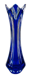 Color-cut crystal vase - Height 25cm