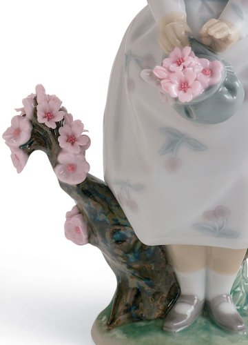A Walk through Blossoms Girl Figurine