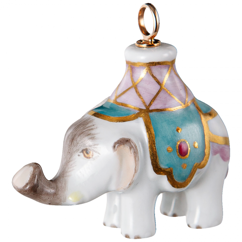 Animal Pendant Elephant Turquoise