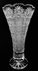 Jarrón de cristal tallado - Altura 30cm