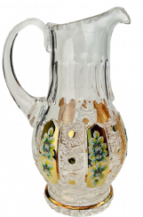 Gold-crystal cut crystal pitcher - Height 29cm/1300ml