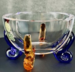 Popelník s barev. nožkami