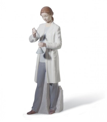 In The Laboratory Woman Figurine