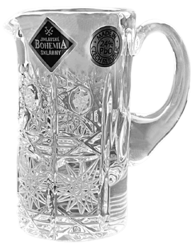 Cut crystal pitcher - miniature - Height 7cm