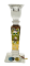 Broušený pozlacený svícen - Výška 18cm
