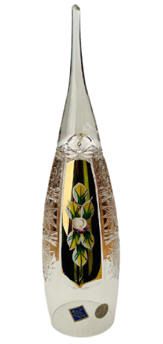 Broušený pozlacený zvonek - Výška 23cm