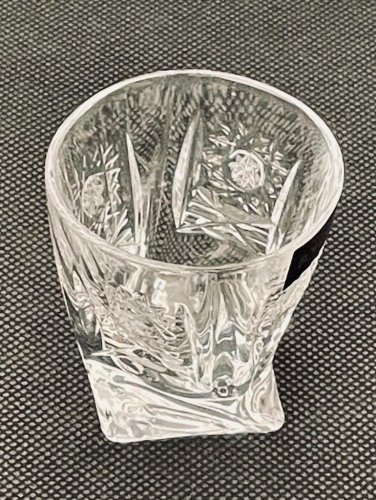 Cut crystal liqueur glasses - set of 6pcs - Height 5cm/55ml