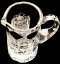 Cut crystal pitcher - miniature - Height 7cm