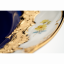 B-forma královsky modré zlaté bronzové poseté květy - Dezertní talíř