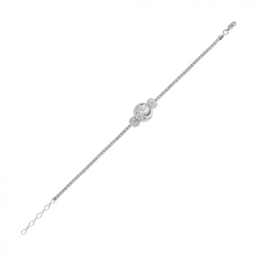 Stříbrný náramek Fantasy, 3 perle Preciosa, stříbrný Délka řetízku: 16 + 3 cm adjusta