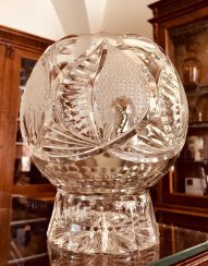 Cut crystal vase - Height 20cm