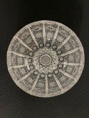 Cut crystal bowl - Height 5cm / Diameter 11cm