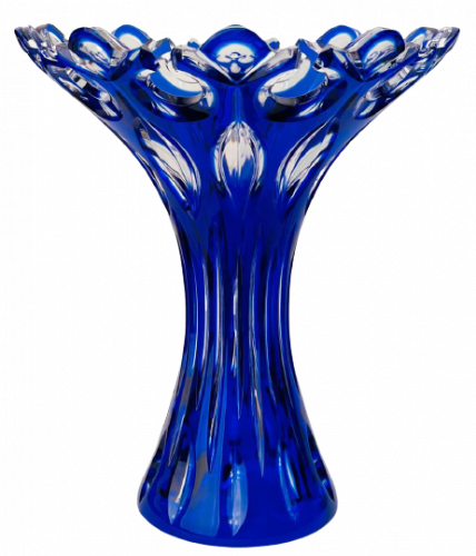 Color-cut crystal vase - Height 30cm